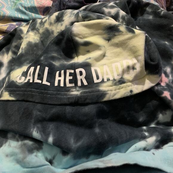 Barstool Sports Call Her Daddy I Am Unwell Cropped tie dye Hoodie - Picture 6 of 6